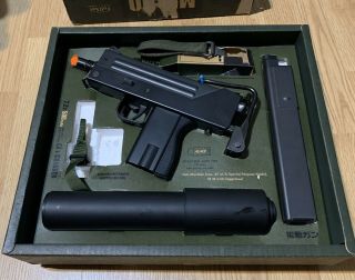 Tokyo Marui Ingram Mac - 10 Aep Airsoft Electric Pistol Mock Suppressor Rare