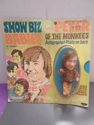 Hasbro Show Biz Babies The Monkees Peter Carded Rare Vintage Toys Dolls