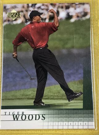 2001 Upper Deck Golf Promo Tiger Woods True Rc W/ Folder,  6more Rare Rookie