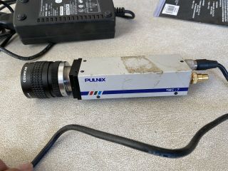Pulnix Tmc - 7 Camera W/ Cosmicar 6mm W/ Power Supply,  But Rare