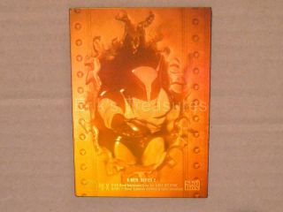 1993 X - Men Series 2 Wolverine H - X Hologram Card Rare Orange/gold Tint