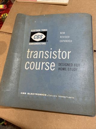 Vintage 1959 Cbs Transistor Course Home Study Rare Tube Radio Training