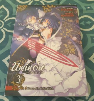 Rare Oop Umineko When They Cry Manga Episode 6 Volume 3 Dawn Of The Golden Witch