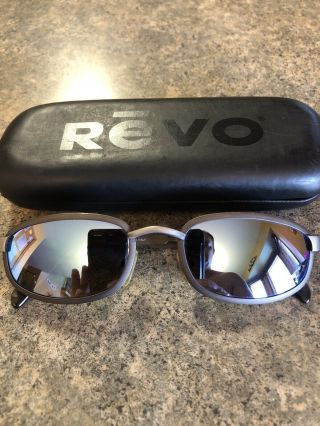 Revo Sunglasses 1416 044 City Rectangle Stealth Mirror Lens Vintage Rare