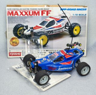Rare Vintage Kyosho Maxxum Ff Fwd Rc Car/buggy,  Electronics,  Charger,  Parts