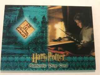 Harry Potter Poa W3d Prop Card The Marauder’s Map 9/125 Rare Variant