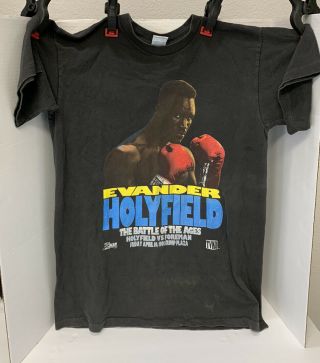 Very Rare 1991 Vintage Holyfield Battle Of The Ages Shirt