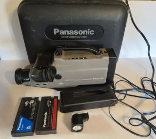 Vintage Rare Panasonic Ag - 188 - P Vhs Reporter Movie Camcorder W/case And
