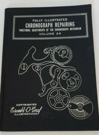 Vintage Set Of 24 Esembl - O - Graph Watch Repair Course Books 1949 & Rare Decal