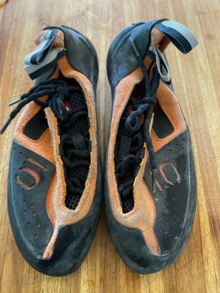 Five Ten Crack Climbing Shoes,  Lace Up,  Stealth Onyx Rubber - Rare
