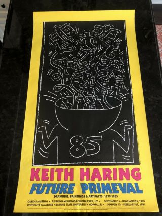 Rare Keith Haring Future Primeval 1990 Exhibition Queens Museum Run