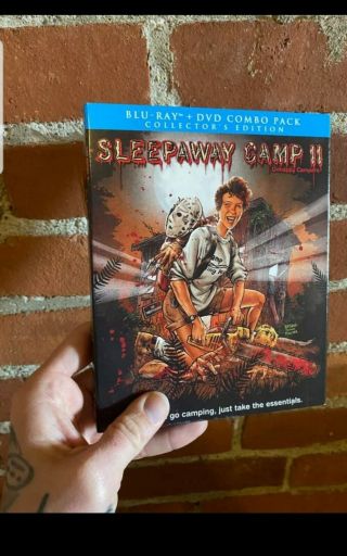 Sleepaway Camp Ii 2 Unhappy Campers Blu - Ray/dvd Rare Oop Scream With Slipcover