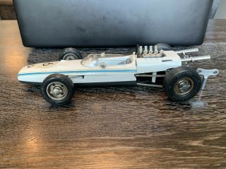 Vintage Schuco 1072 Bmw Formel 2 W/key Rare White/germany