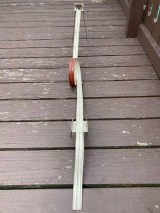 Rare Vintage Early Loop - Loop Tin Car With Tin Tracking (1920’s Marx?)