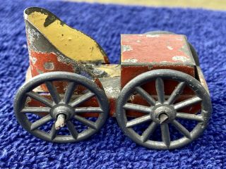 Rare Vintage Early Loop - Loop Tin Car With Tin Tracking (1920’s Marx?) 2