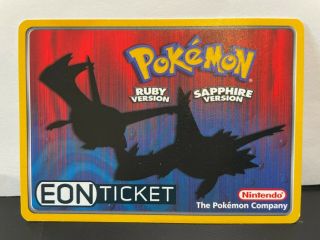Pokemon Eon - Ticket For Game Boy Advance 2003 -
