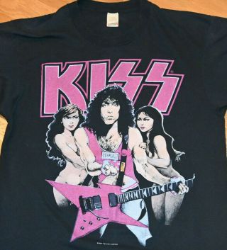1987 Kiss / Paul Stanley Vtg Rare Concert Tour Tee Shirt (m/l) 80 