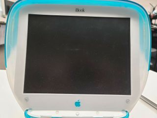 RARE Vintage Apple iBook G3 M2453 Clamshell PowerPC Blue Blueberry no power 6