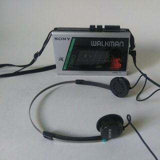 Vintage Rare Sony Walkman Wm - 11 1985 Casette Player Headphones