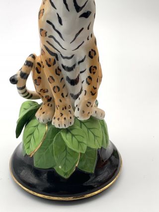 Vintage Rare Lynn Chase Jaguar Jungle 1991 Candlestick Figurine 4