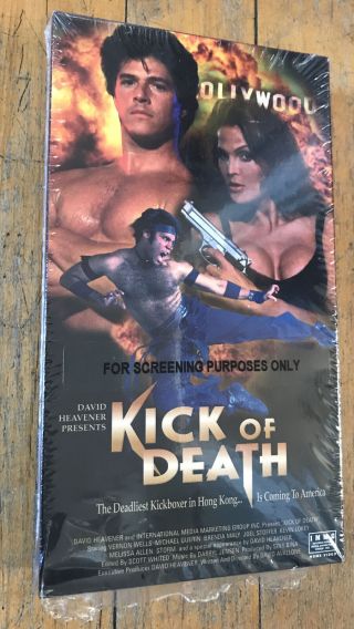 Kick Of Death Vhs Rare Cult Sov Martial Arts Action Sleaze Horror David Heavener