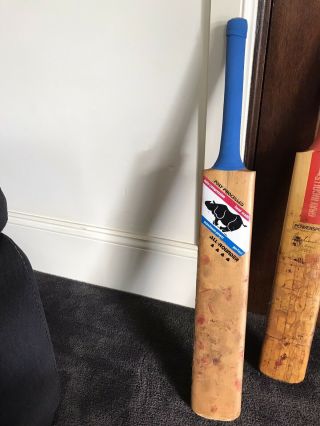 Rare 80s Vintage Heavy Symonds Poly All - Rounder Cricket Bat 3.  5 Lbs 1.  6kg
