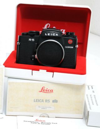 [mint In Box] Leica R5 Elcovision Edition.  Rare
