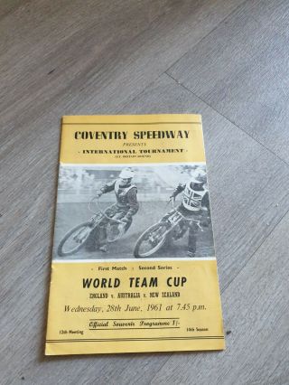 Rare Signed Peter Craven,  Briggo,  Coventry Speedway 1961 World Team Programme