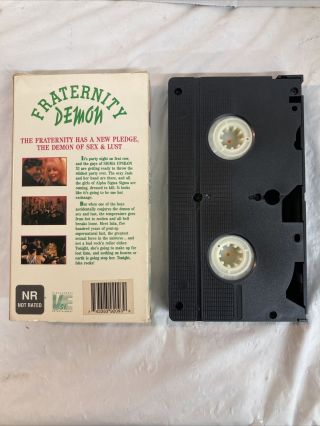 Fraternity Demon Rare VHS Vista Street Troma 3