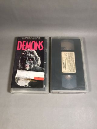Demons 1 & 2: The Nightmare Returns (1985,  1988 Vhs) Horror Gore Oop Rare