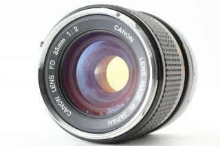 [exc,  3] Rare " O " Canon Fd 35mm F2 Wide Angle Mf Lens From Japan