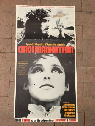 Ciao Manhattan - Sedgwick / Warhol Rare German Movie Poster Full Size