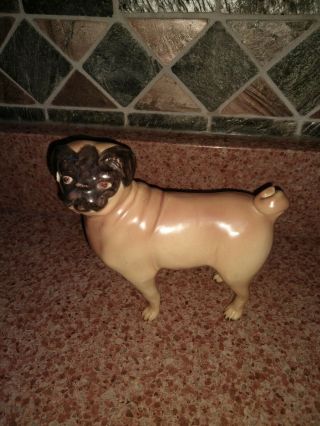 Vintage Pug Figurine A Mottahedeh Design Italy Rare