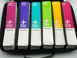 Pantone Color Guide Set Kit - 6 Fan Books W/carry Case (near Rarely)