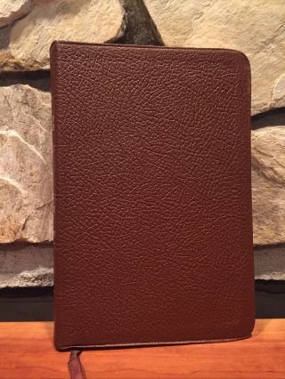 Very Rare Moody Nasb 1975 Center Column Reference Bible Deluxe Cowhide Leather