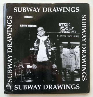 Keith Haring Subway Drawings Rare 1990 German Book Hc/dj Graffiti Nyc Worn