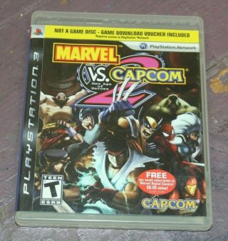 Marvel Vs.  Capcom 2 Gamestop Exclusive Collectible Case Ps3 Rare No Game