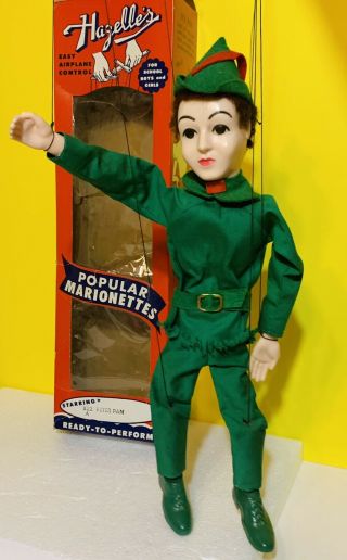 Rare Vintage Hazelle’s Marionette Puppet Walt Disney Peter Pan Airplane Control