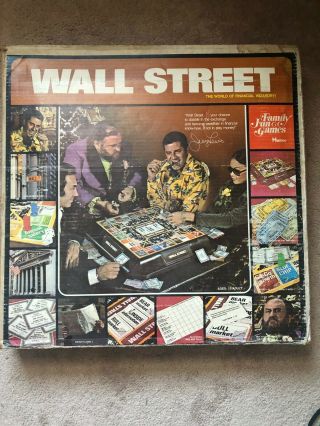 Very Rare 100 Complete Vintage 1975 Jerry Lewis Wall Street Hasbro Board Game
