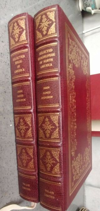 Rare 2 Vol.  Box Set John J.  Audubon Birds Of America & Quadrupeds Of America 1st