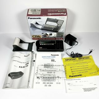 Panasonic Kx - Rc100 Cpa Check Printing Accountant Made In Japan Rare 100