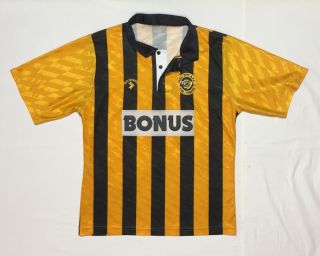 Vintage Rare Hull City 1990 - 1992 Matchwinner Football Soccer Shirt Jersey