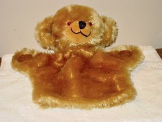 Vintage Rare Merrythought Cheeky Bear Hand Puppet 8 " By 10 " England