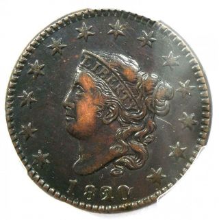 1820/19 Coronet Matron Large Cent 1c - Certified Pcgs Xf Details - Rare Variety
