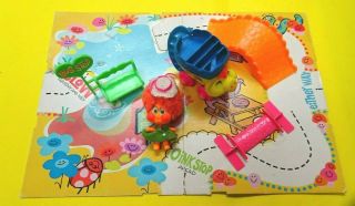 Rare Mattel 1969 Upsy Downsy Pudgy Fudgy Playset W/board & Accessories