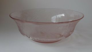 Rare Pink Thistle 10 " Large Fruit Bowl