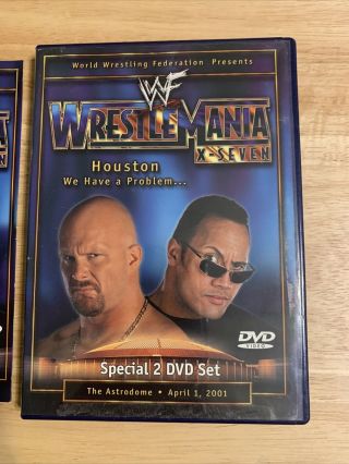 WWE WWF - WrestleMania 17 X - Seven (DVD,  2001,  2 - Disc) Ultra RARE Authentic US 2