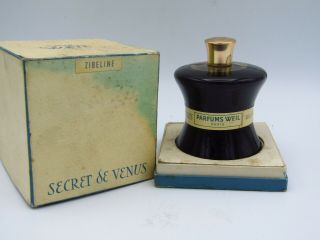 Vintage Secret De Venus Zibeline Parfums Weil Full Bottle 2 Oz Size Rare