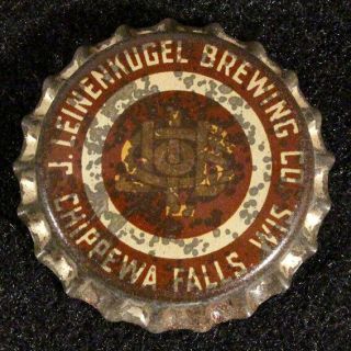 Leinenkugel Beer •rare Brown• Cork Bottle Cap Chippewa Falls Wisconsin Wi