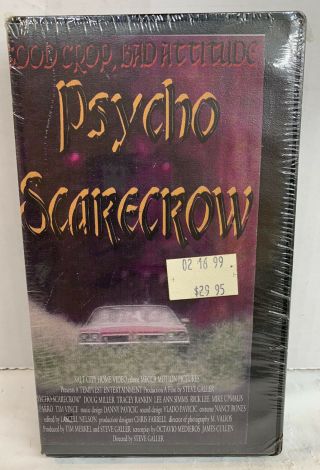 - Psycho Scarecrow Vhs - Extremely Rare Horror - Indie,  Low Budget